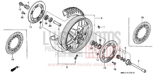 ROUE AVANT (CBR1000FH/FJ/FM) CBR1000FH de 1987